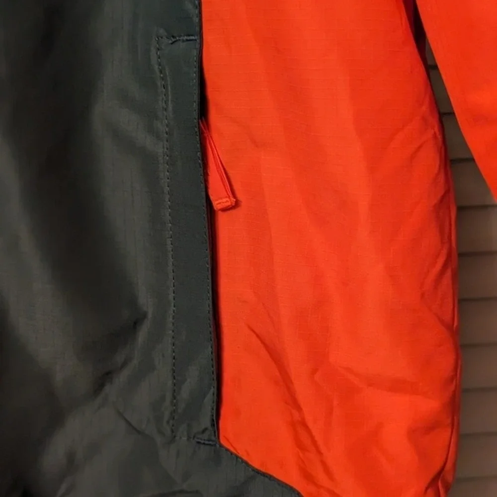 Outdoor Hooded Winter Coat Orange Blue Colorblock‎ NWT Children's Place L